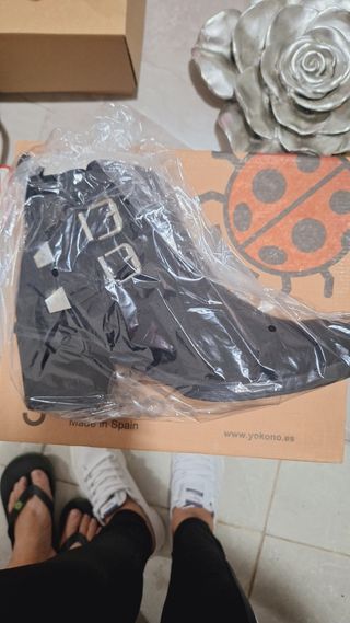 Botines Yokono Negros Cierre Tienda