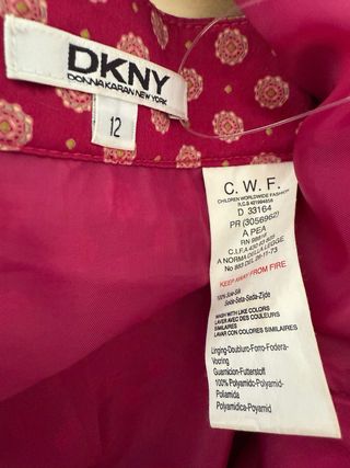 Falda DKNY seda estampado floral. Talla 12 (niña) 