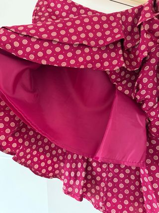 Falda DKNY seda estampado floral. Talla 12 (niña) 