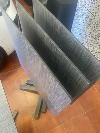 Conjunto mesas plegables 70x70 y sillas