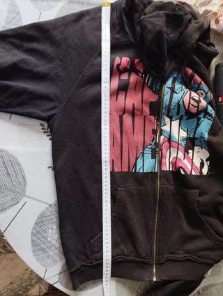 Sudadera Capitán América Marvel Negra