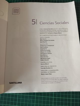 CIENCIAS SOCIALES MADRID 5 PRIMARIA SABER HACER...