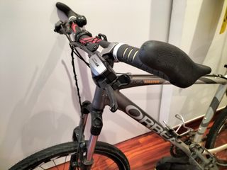 Orbea Máster con parrilla y alforjas