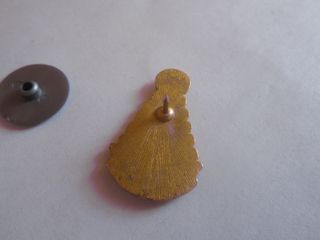 Virgen del Rocío Emblema Baño Oro Antigua