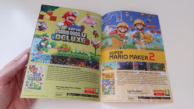 Catálogo promocional Mario Nintendo Switch