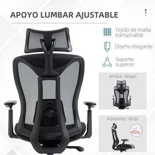 Silla de Escritorio de Malla con Reposacabezas