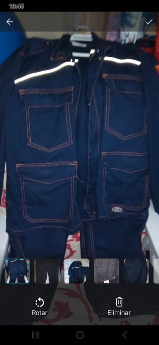 Conjunto Monos Trabajo: 2 Pantalones y 1 Cazadora.