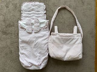 Bolsa carrito bebé Rayitas relieve rosa