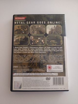 Metal Gear Solid 2 & 3 PS2 (Konami)