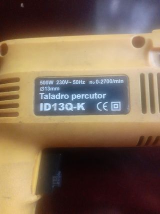 Vendo Taladro Percutor KraftTech ID13Q-K