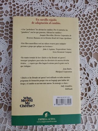 Libro ¿Quién se ha llevado mi queso?: Cómo adaptar