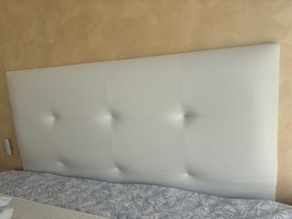 Cabecero blanco polipiel