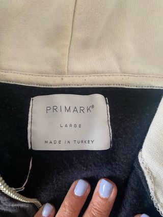 Sudadera Hombre Primark Negra y Blanca