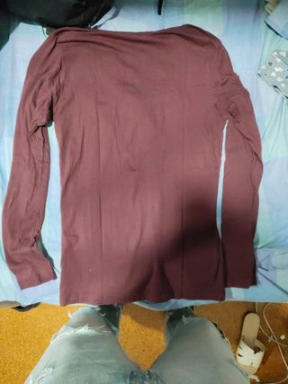Camiseta Jack & Jones manga larga roja