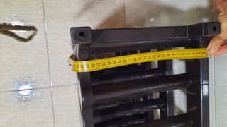 Botellero de plástico marrón 6 alturas