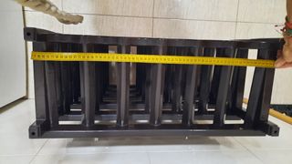 Botellero de plástico marrón 6 alturas