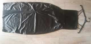 Vestido satinado negro talla M