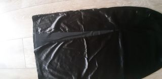 Vestido satinado negro talla M