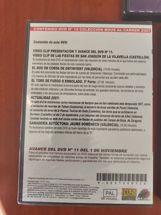 5 DVDs Nuevos Toros Documental