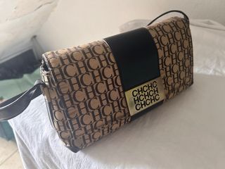 Bolso Carolina Herrera CH Beige Marrón