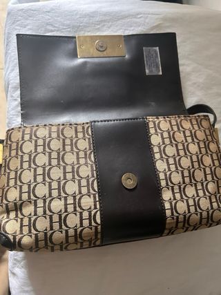Bolso Carolina Herrera CH Beige Marrón