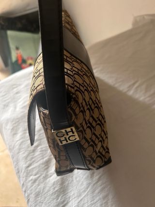 Bolso Carolina Herrera CH Beige Marrón