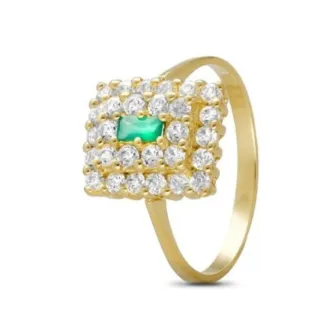 Anillo Tresor Oro 18Kts Esmeralda