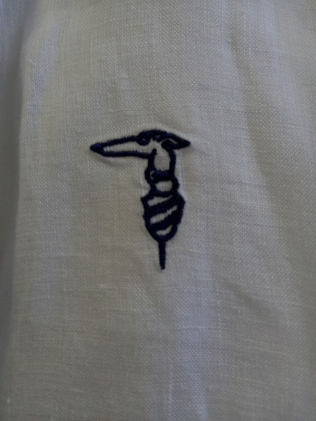 Camicia Trussardi Junior Lino Bianca 16 Anni