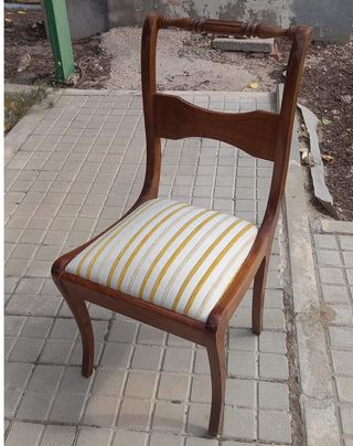 Sillas de comedor de madera de haya. Conjunto 6.