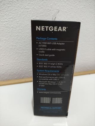 Adaptador WiFi USB NETGEAR Nighthawk AC1900