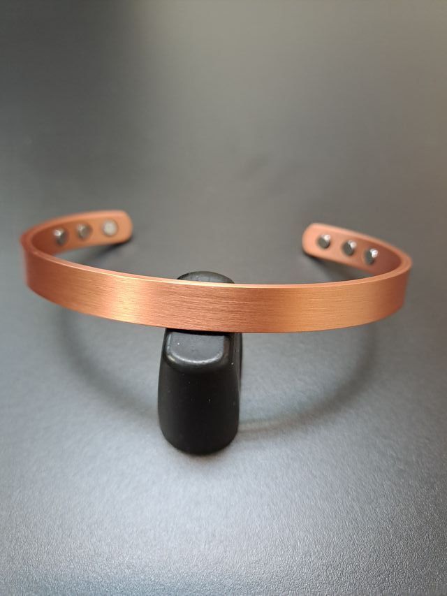 Pulsera cobre magnética lisa nueva
