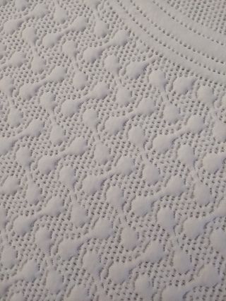 Scampolo stoffa bianco motivo geometrico