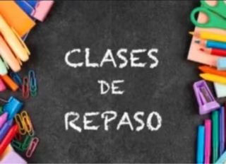 clases particulares o grupales de repaso.