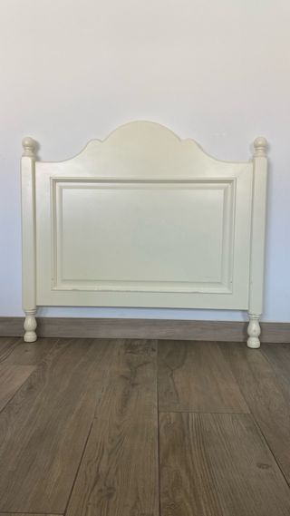 Cabezal cama 90cm madera lacado blanco
