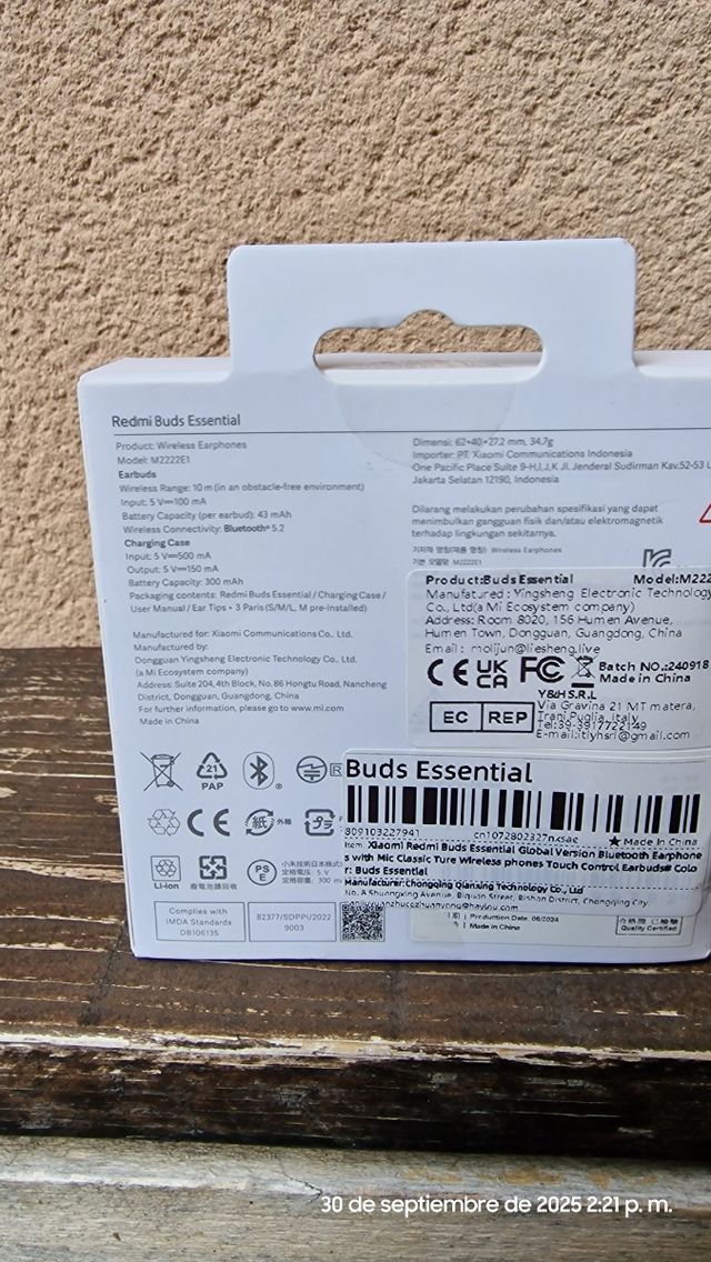 Auriculares Xiaomi Redmi Buds Essential