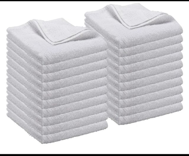 Lote 20 Toallas Ducha Algodón 70x140cm Blancas