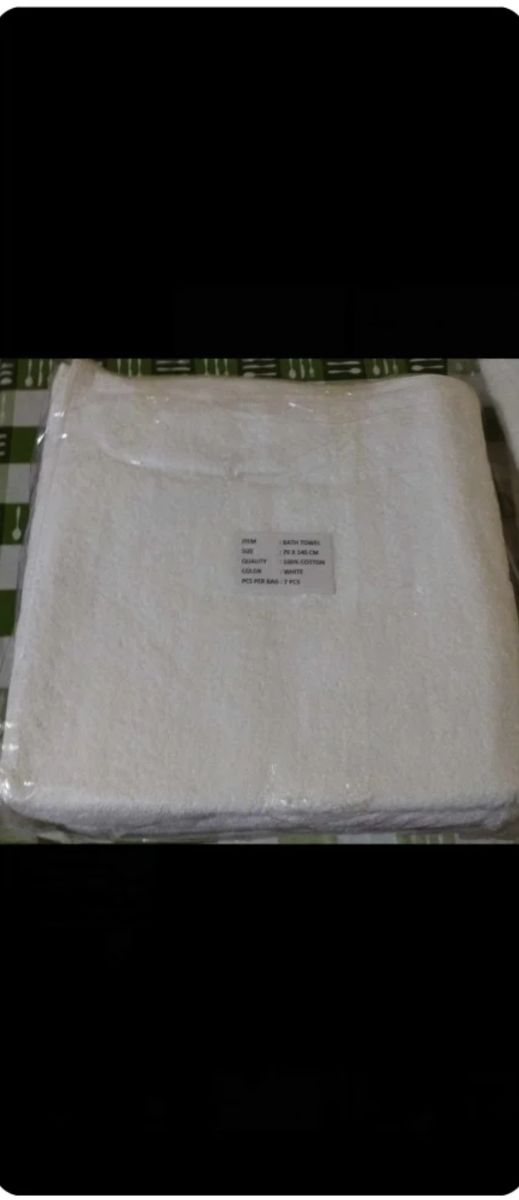 Lote 20 Toallas Ducha Algodón 70x140cm Blancas