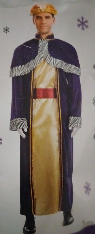 Disfraz 3 Reyes Magos Talla Única, Incluye coronas