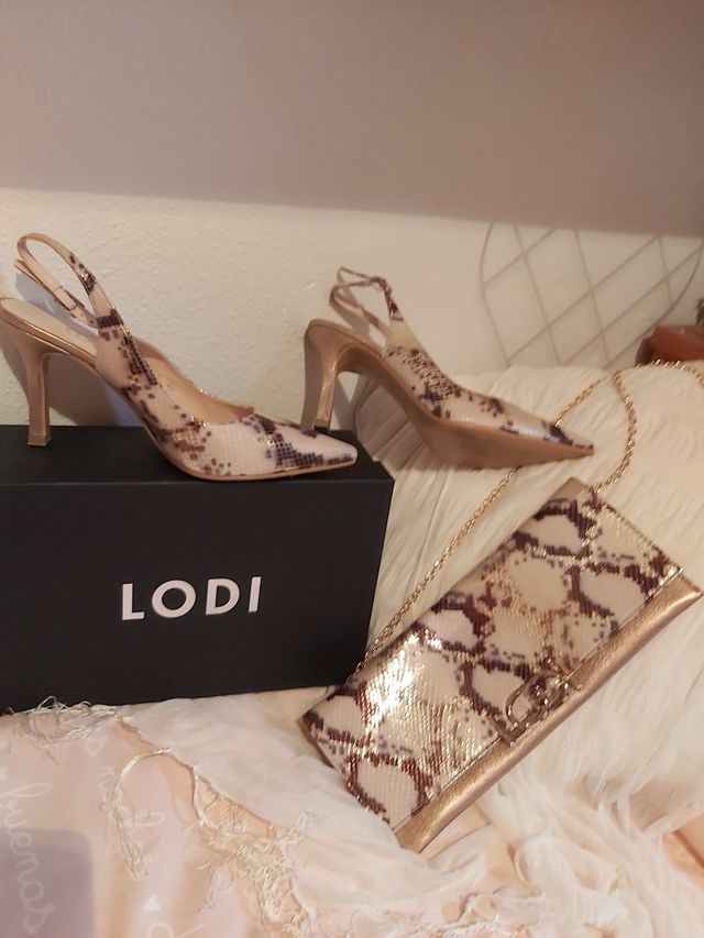 Conjunto Lodi: Zapatos y Bolso Serpiente
