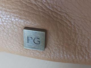 Bolso Purificación García Auténtico Marrón Dorado