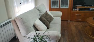 Sofá 3 plazas + 2 sillones relax beige