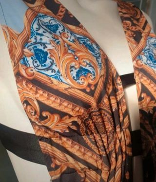 Costume intero F**k oro e marrone