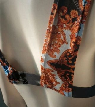 Costume intero F**k oro e marrone