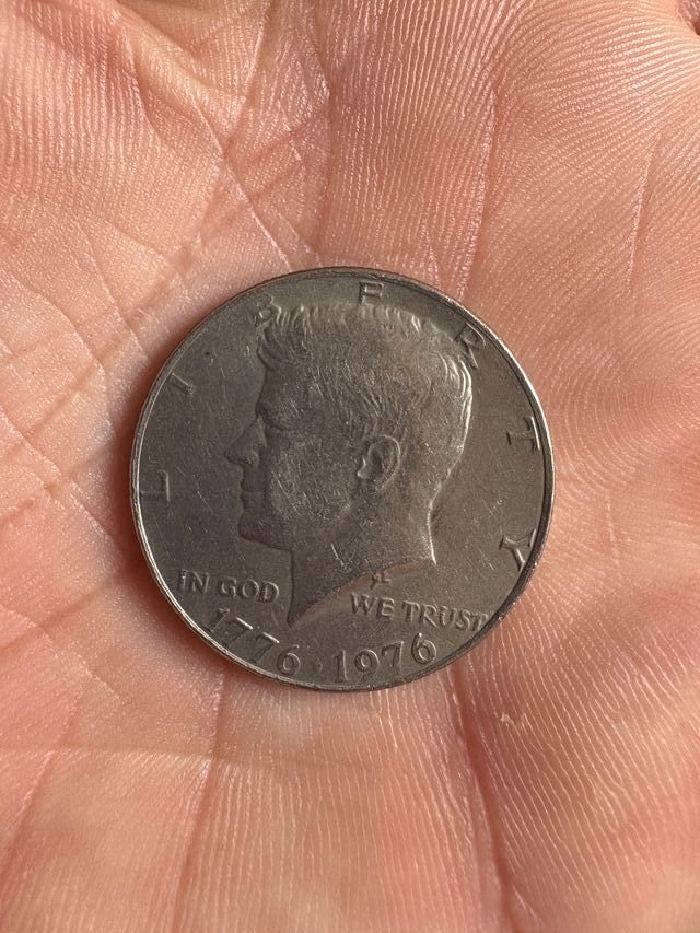 Medio dólar EE. UU. Independence Hall kennedy