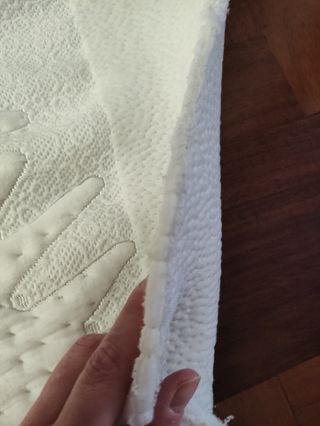 Scampolo stoffa spessa bianco arredamento