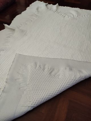 Scampolo stoffa spessa bianco arredamento