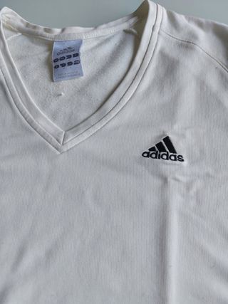 Maglietta sportiva Adidas bianca taglia s