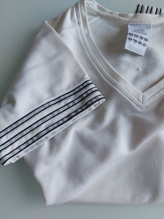 Maglietta sportiva Adidas bianca taglia s