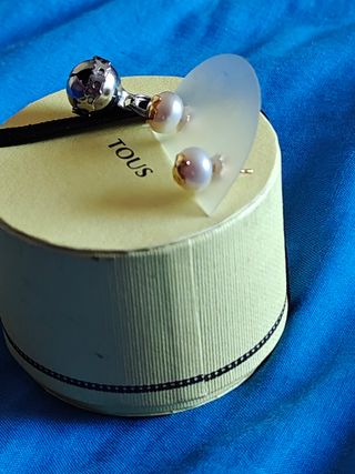 Pendientes Tous Oro y Perla Cultivada