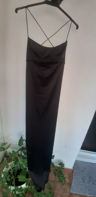 Vestido largo satinado L
